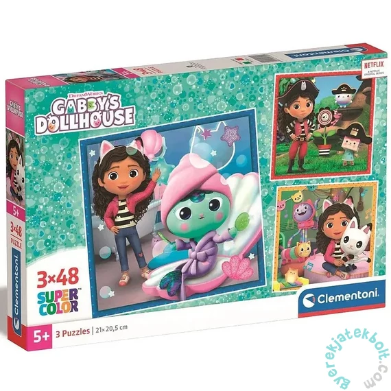 Clementoni 3 x 48 db-os puzzle - Gabi babaháza (25300)
