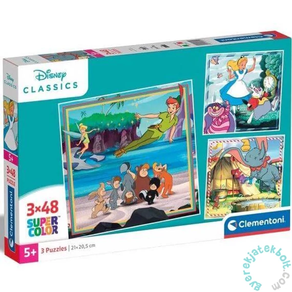 Clementoni 3 x 48 db-os puzzle - Disney klasszikusok (25302)
