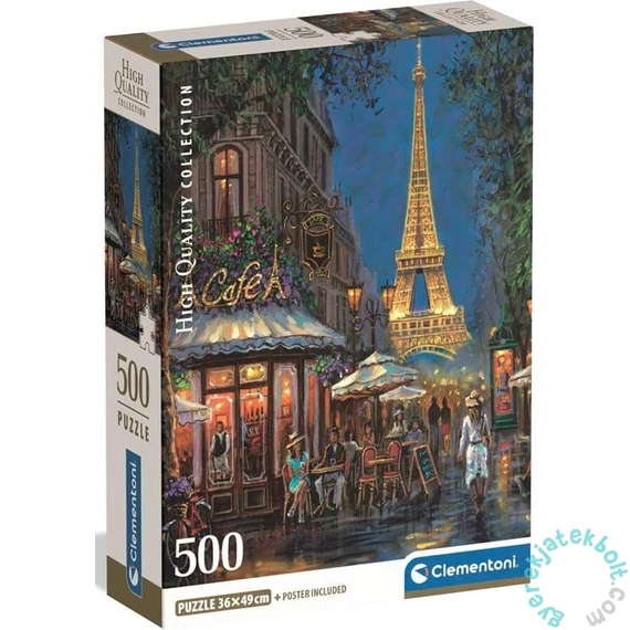 Clementoni 500 db-os puzzle - Éjszaka az Eiffel kávézóban (35577)