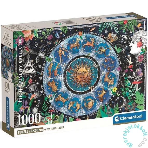 Clementoni 1000 db-os puzzle - Asztrológiai diagram (39890)