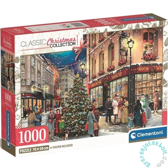 Clementoni 1000 db-os puzzle - Karácsonyi séta (39925)