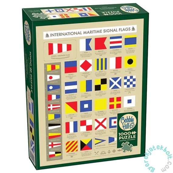 Cobble Hill 1000 db-os puzzle - International Maritime Signal Flags (40324)