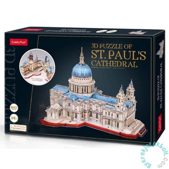 CubicFun 643 db-os 3D puzzle - Szent Pál Székesegyház (MC270)