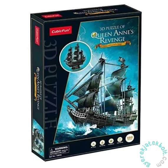 CubicFun 180 db-os 3D puzzle - Queen Anne's Revenge (T4005)