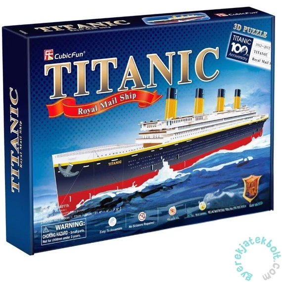CubicFun 113 db-os 3D puzzle - Titanic (T4011)
