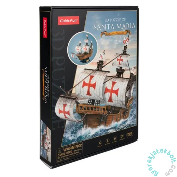 CubicFun 204 db-os 3D puzzle - Santa Maria (T4038)