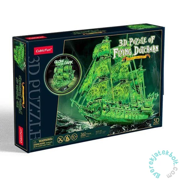 CubicFun 360 db-os fluoreszkáló 3D puzzle - A bolygó hollandi (T4041)