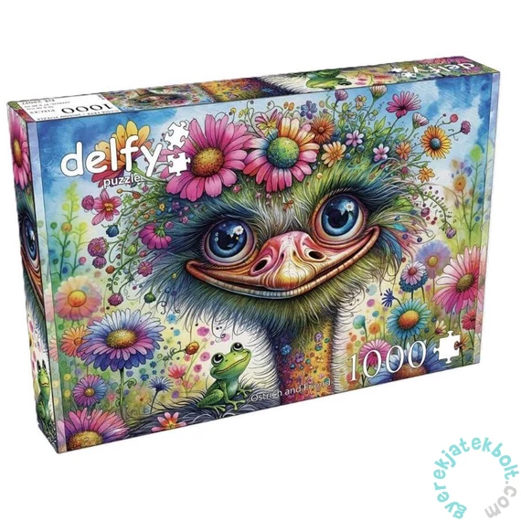 Delfy 1000 db-os puzzle - Ostrich and friend (DE-25017)
