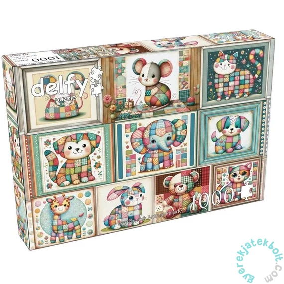 Delfy 1000 db-os puzzle - Patchwork animal parade (DE-25018)