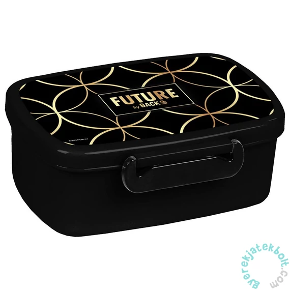 Future by BackUp uzsonnás doboz - Fekete-arany (SADF39)