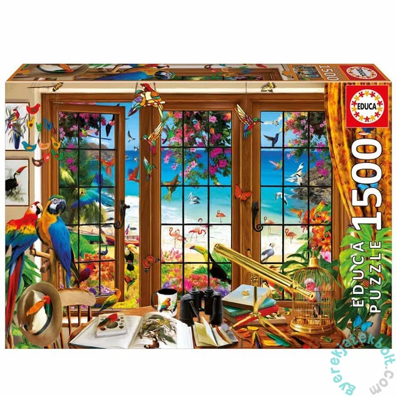 Educa 1500 db-os puzzle - Az ornitológus ablaka (20333)