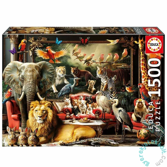 Educa 1500 db-os puzzle - Az állatok rezidenciája (20245)