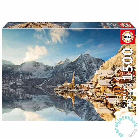 Educa 1500 db-os puzzle - Téli Hallstatt (20284)