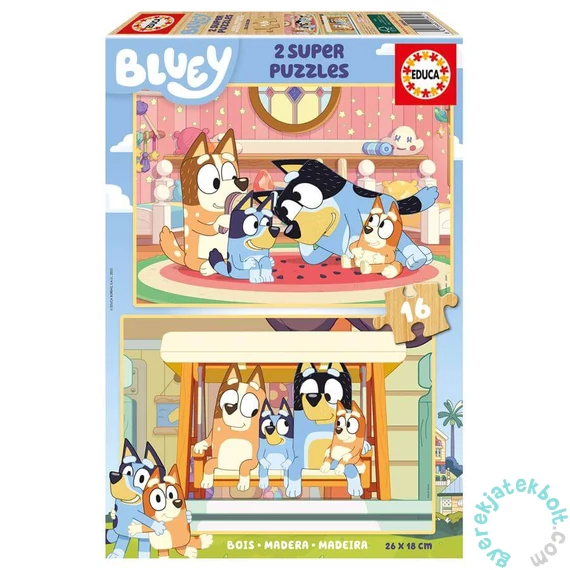 Educa 2 x 16 db-os fa puzzle - Bluey (20347)