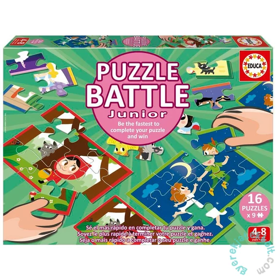 Educa Puzzle párbaj Junior társasjáték - Mesék (20117)