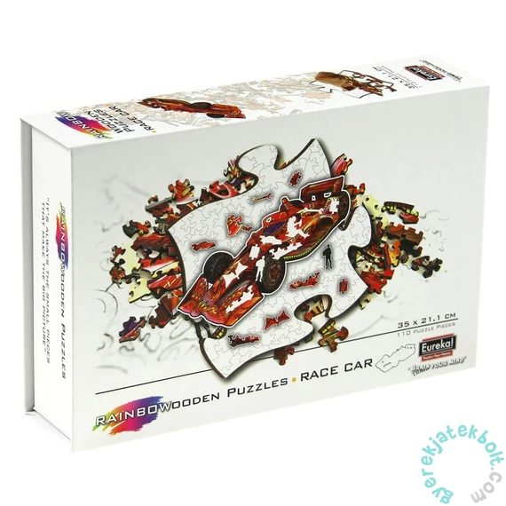 Eureka 110 db-os Rainbow Fa puzzle - Versenyautó (EUR34669)