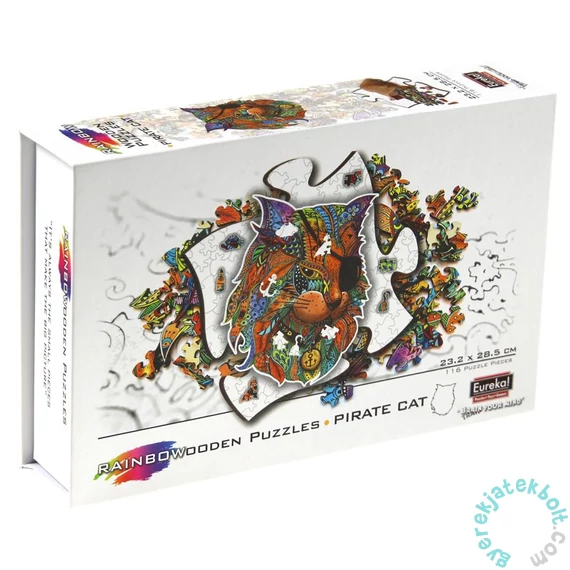Eureka 116 db-os Rainbow Fa puzzle - Kalóz cica (EUR34637)