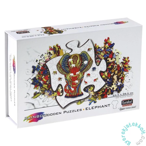 Eureka 120 db-os Rainbow Fa puzzle - Elefánt (EUR34634)