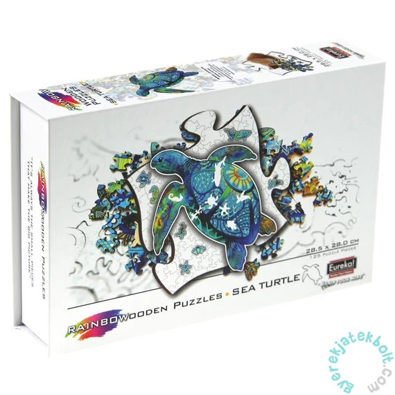 Eureka 125 db-os Rainbow Fa puzzle - Teknős (EUR34662)