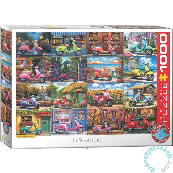 EuroGraphics 1000 db-os puzzle - 16 Scooters (6000-5916)