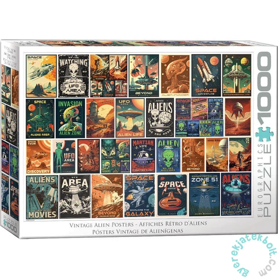 EuroGraphics 1000 db-os puzzle - Alien Invasion Collage (6000-5927)
