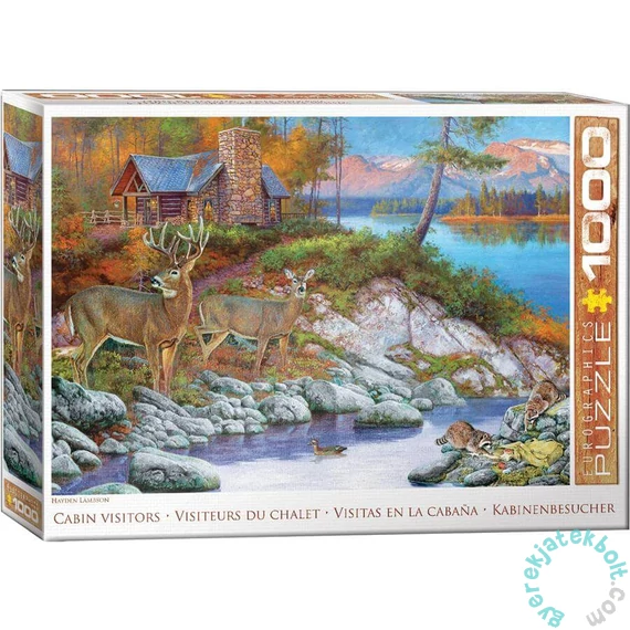 EuroGraphics 1000 db-os puzzle - Cabin Visitors by Hayden Lambson (6000-5875)