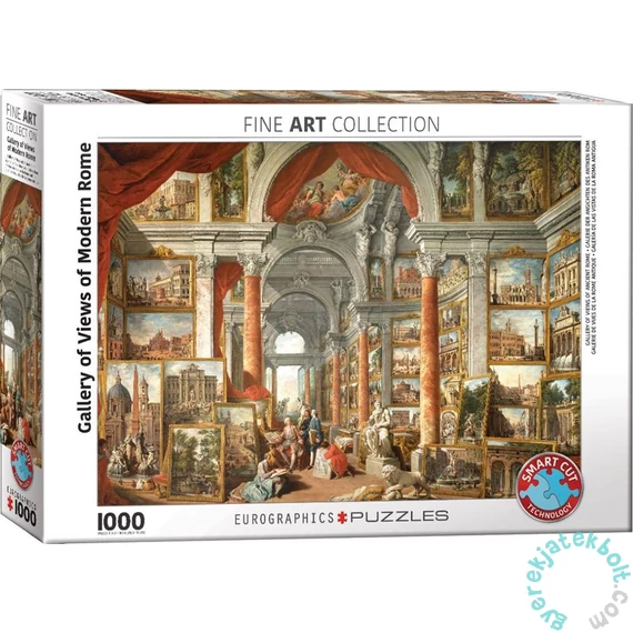 EuroGraphics 1000 db-os puzzle - Fine Art Collection - Gallery of Views of Modern Rome (6000-6036)