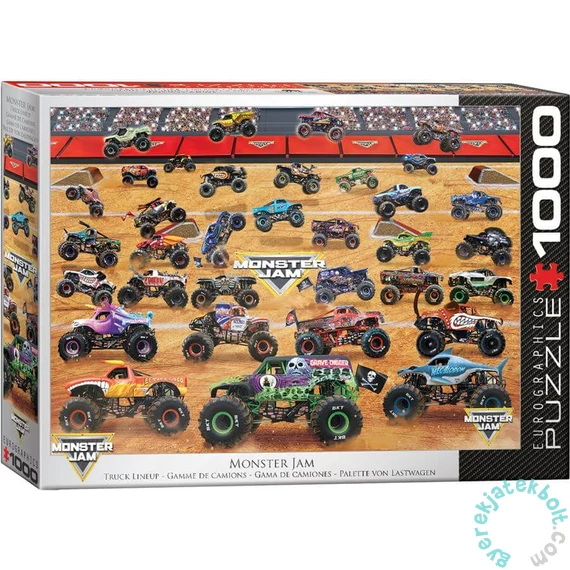 EuroGraphics 1000 db-os puzzle - Monster Jam Truck Lineup (6000-5944)
