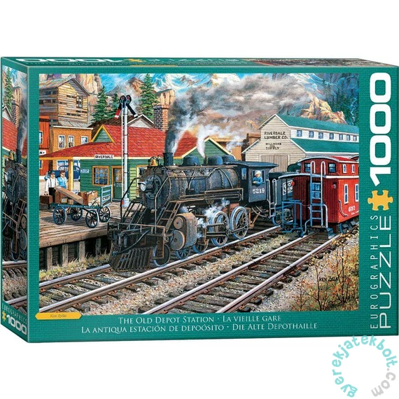 EuroGraphics 1000 db-os puzzle - The Old Depot Station by Ken Zylla (6000-5876)