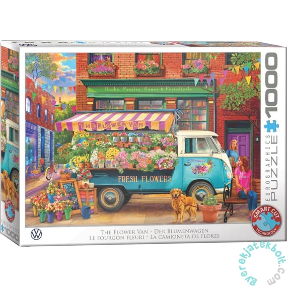 EuroGraphics 1000 db-os puzzle - VW - The Flower Van (6000-5917)