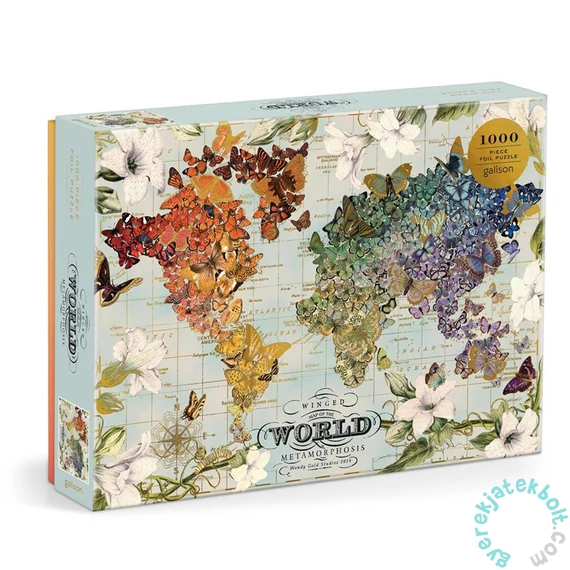Galison 1000 db-os Fóliás puzzle - Winged Metamorphosis, Wendy Gold (84651)