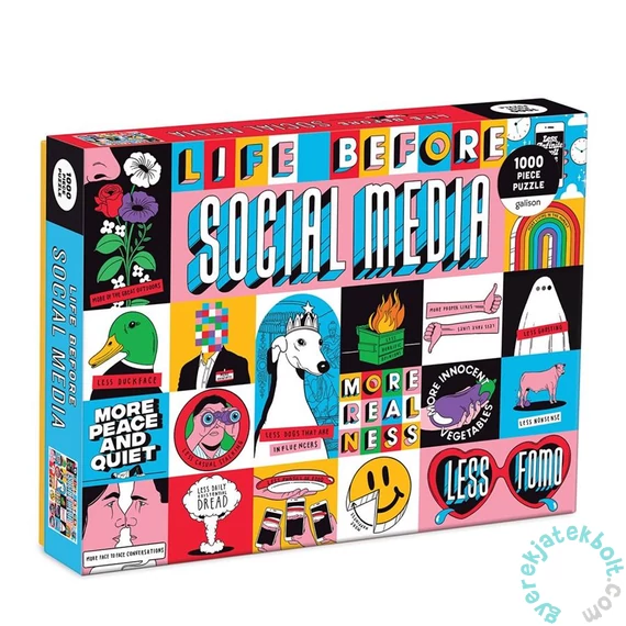 Galison 1000 db-os puzzle - Life Before Social Media (64721)