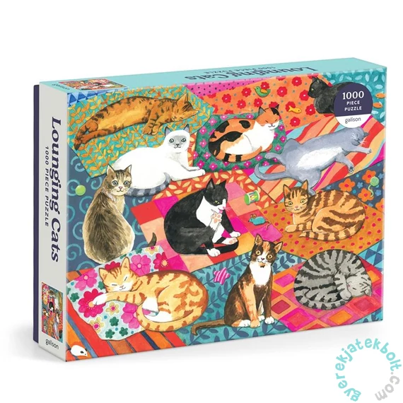 Galison 1000 db-os puzzle - Lounging Cats (82510)