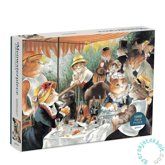 Galison 1000 db-os puzzle - Meowsterpiece - Luncheon of the Boating Party (67517)