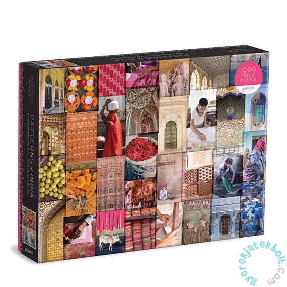 Galison 1000 db-os puzzle - Patterns of India (68569)