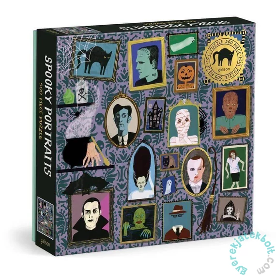 Galison 500 db-os Fóliás puzzle - Spooky Portraits (82732)