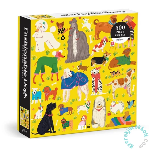 Galison 500 db-os puzzle - Fashionable Dogs (82718)