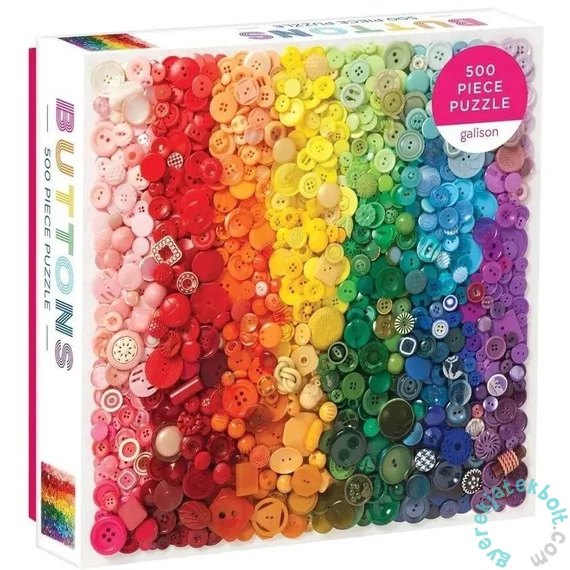 Galison 500 db-os puzzle - Rainbow Buttons (60143)