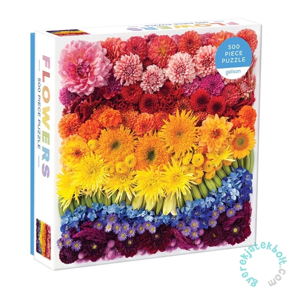Galison 500 db-os puzzle - Rainbow Summer Flowers (61430)