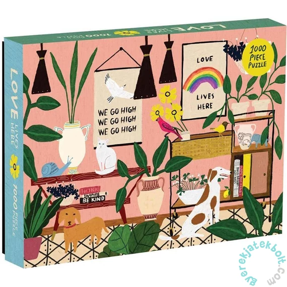 Galison 1000 db-os puzzle - Love Lives Here, Anne Bentley (55996)