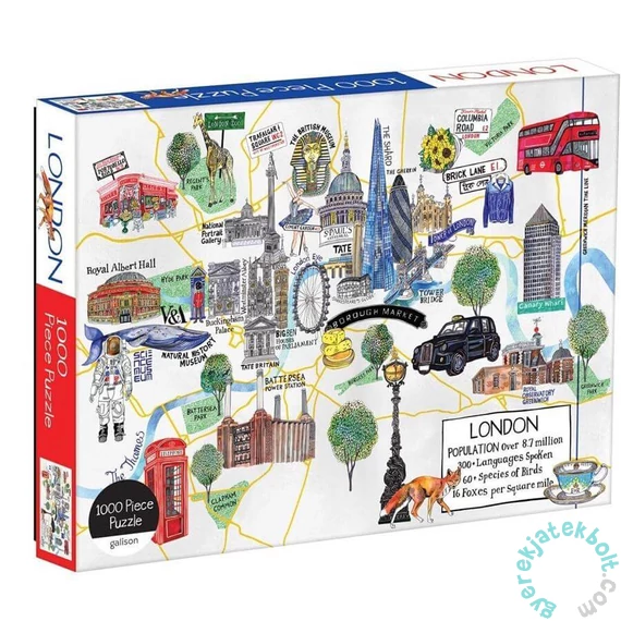 Galison 1000 db-os puzzle - London Map (56931)