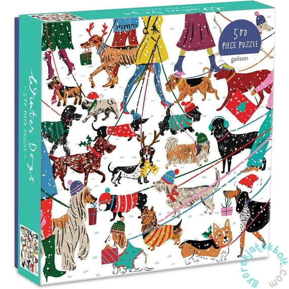 Galison 500 db-os puzzle - Winter Dogs (62017)