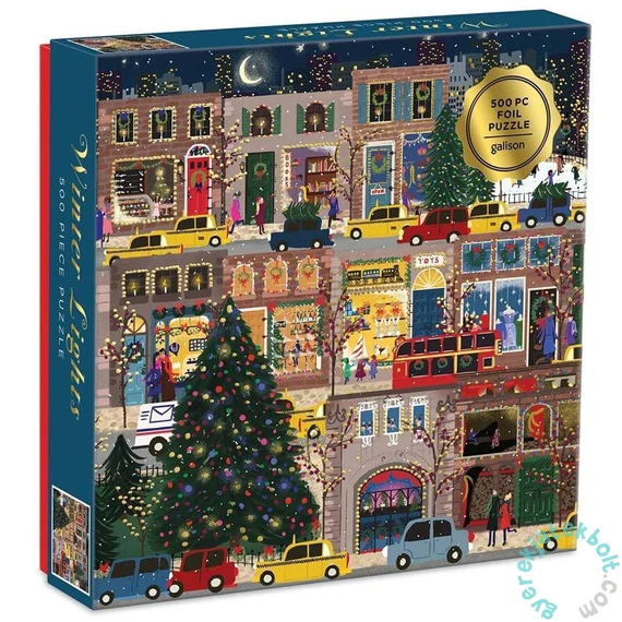 Galison 500 db-os Fóliás puzzle - Winter Lights, Joy La Forme (62147)