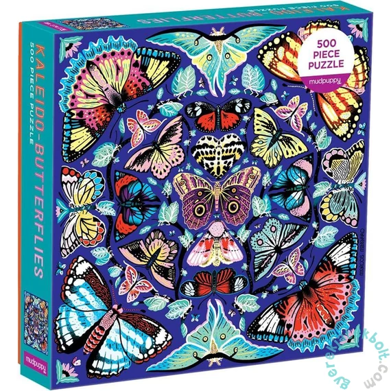 Galison 500 db-os puzzle - Mudpuppy - Kaleido-Butterflies (62345)