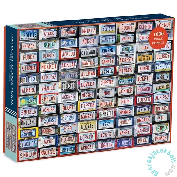 Galison 1000 db-os puzzle - Nantucket License Plates (66275)