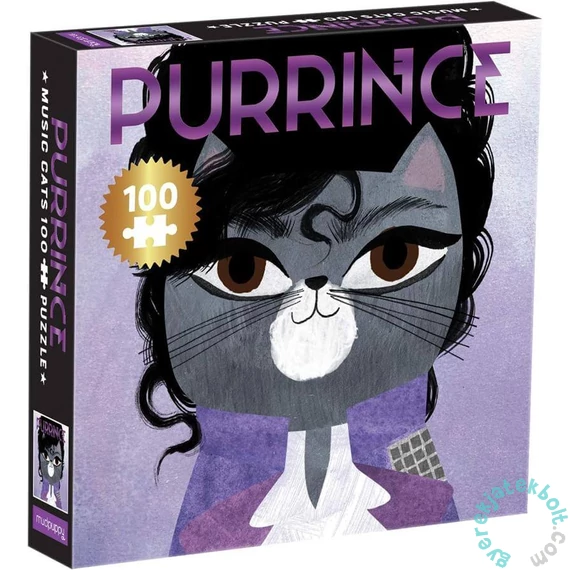Galison 100 db-os puzzle - Mudpuppy - Music Cats - Purrince (67043)