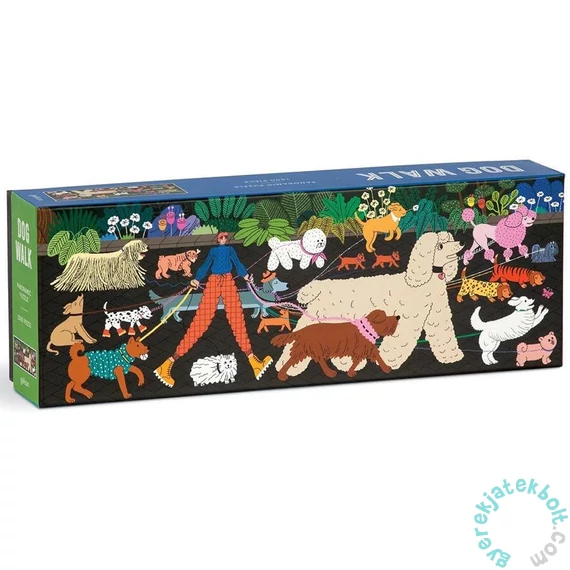 Galison 1000 db-os panoráma puzzle - Dog Walk (69528)