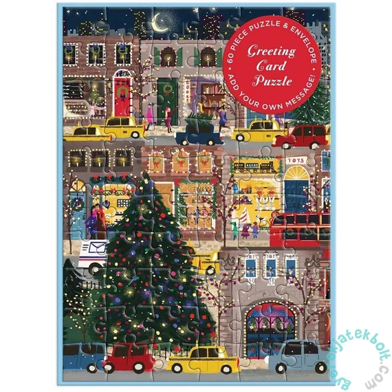 Galison 60 db-os Képeslap puzzle - Winter Lights, Joy Laforme (78995)