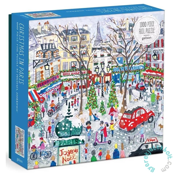 Galison 1000 db-os Fóliás puzzle - Christmas in Paris, Michael Storrings (80547)