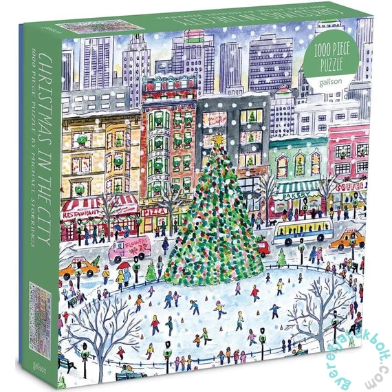 Galison 1000 db-os puzzle - Christmas in the City, Michael Storrings (83098)